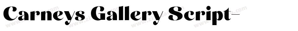 Carneys Gallery Script字体转换 Carneys Gallery Script字体转换